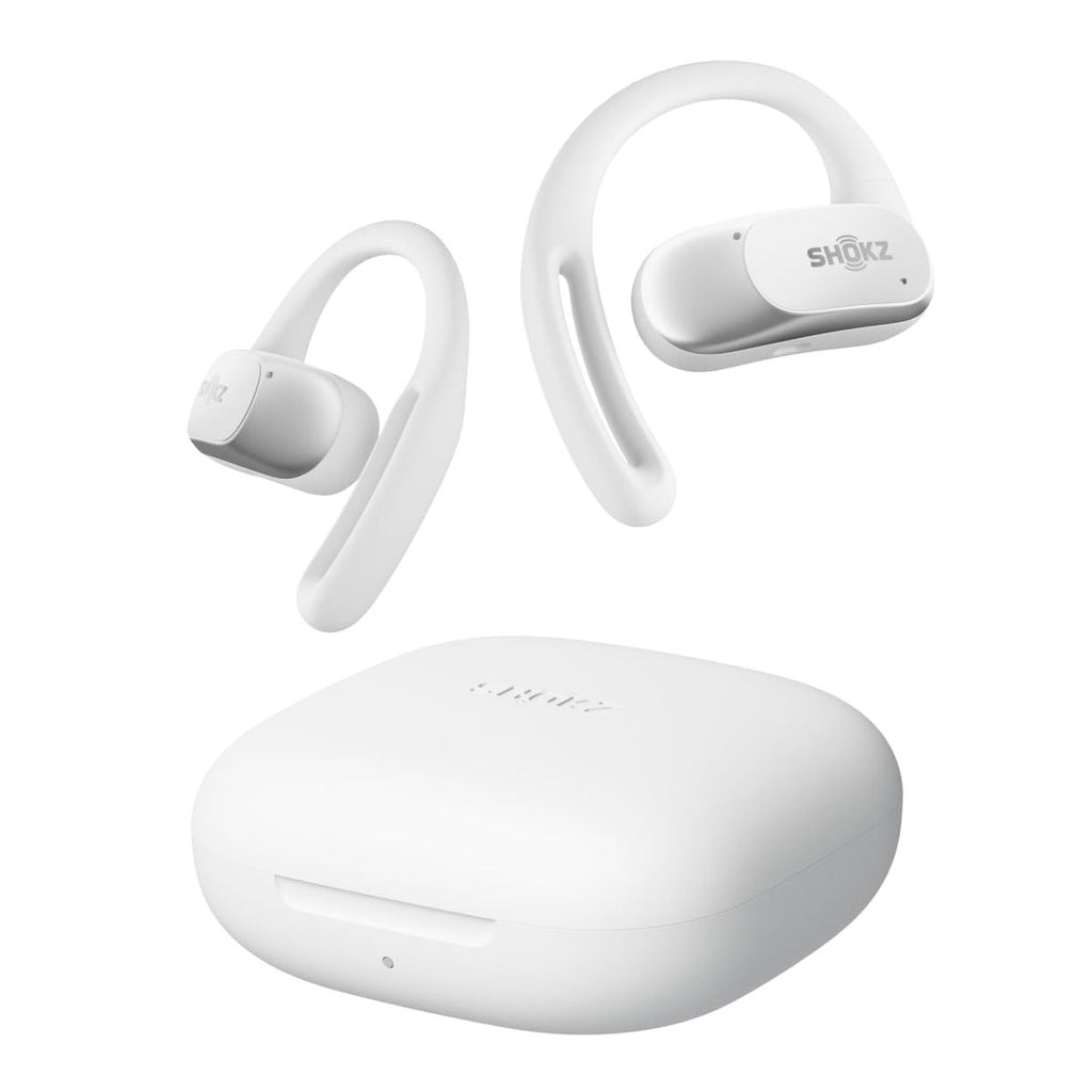 SHOKZ OpenFit Air Open-Ear Headphones, True Wireless Bluetooth Earphones with Microphone, Earbuds with Air Earhook, Fast Charging, 28h Playtime, IP54 Waterproof for Workout - Black