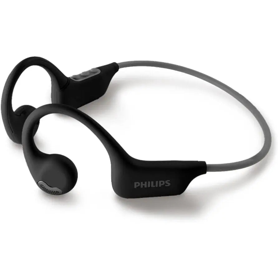 PHILIPS Open-ear wireless sports headphones | True Wireless Headphones | Powerful Bass with 6 mm Driver | AI Mic | 15-Hour Battery Life | Ergonomic Design for Comfort