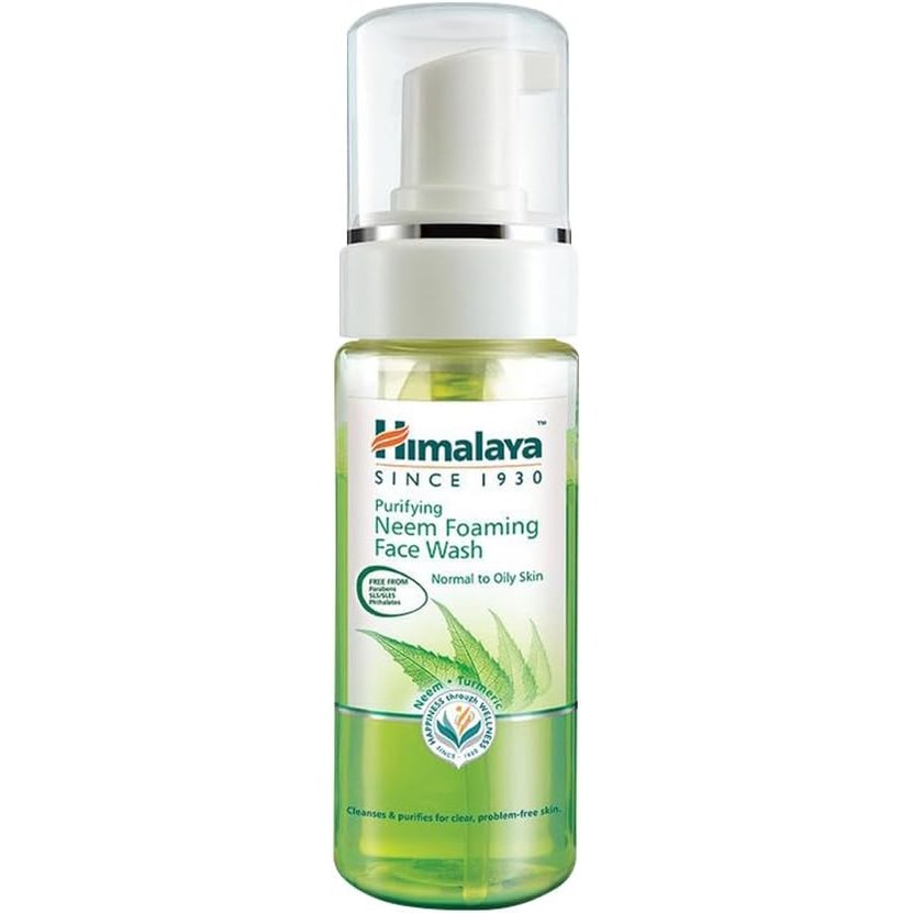 Himalaya Purifying Neem Foaming Face Wash Spreads Smoothly, Removes Excess Oil & Impurities -150 Ml