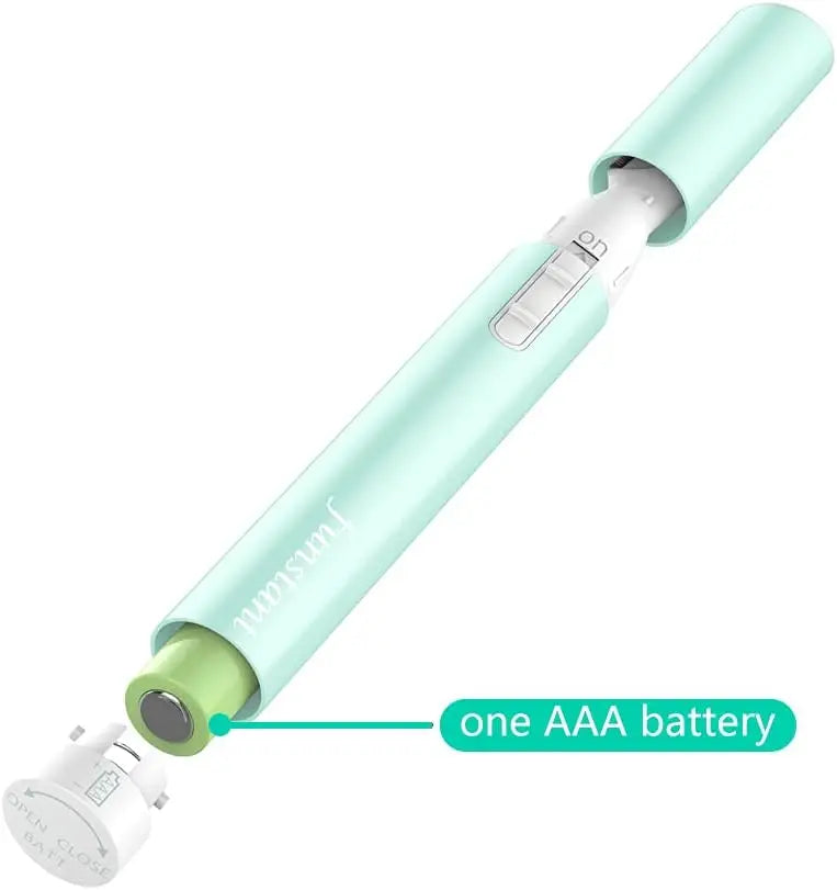 Upgraded Eyebrow Trimmer, Precision Electric Eyebrow Razor for Women Battery-Operated Facial Hair Remover with Comb No Pulling Sensation Painless for Face Chin Neck, Upper-Lip, Peach-Fuzz