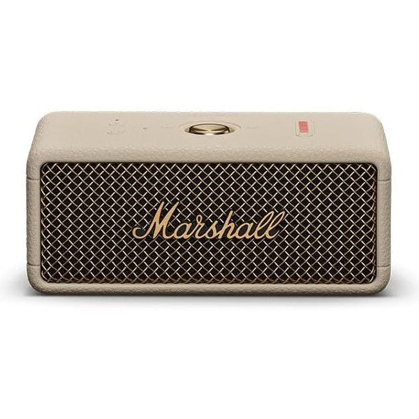 Marshall Emberton III Compact Portable Bluetooth Speaker with 32+ Hours of Playtime, (360° Sound), Dust & Waterproof (IP67) – Cream.