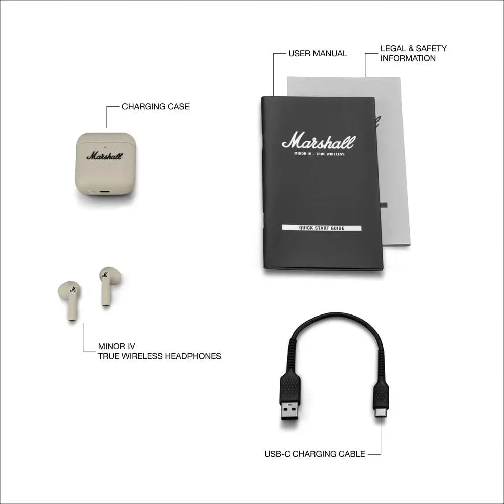 Marshall Minor IV BT,TWS, Cream
