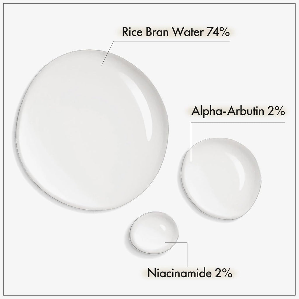 TOSOWOONG Alpha Arbutin 2% Rice Serum, Rice 746,074ppm, Alpha-Arbutin 20,000ppm, Glow, Glass Skin, Even Skin Tone, Hydrating, Korean Skin Care, 33ml / 1.11 fl.oz