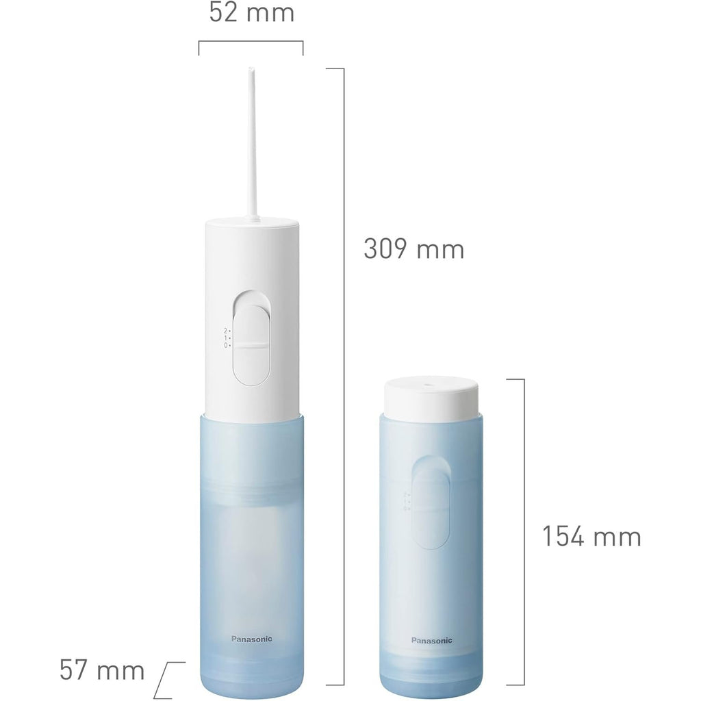 Panasonic EW-DJ11-A503 Oral Irrigator, Easy to Use with 2 Water Pressure Settings, Compact and Portable