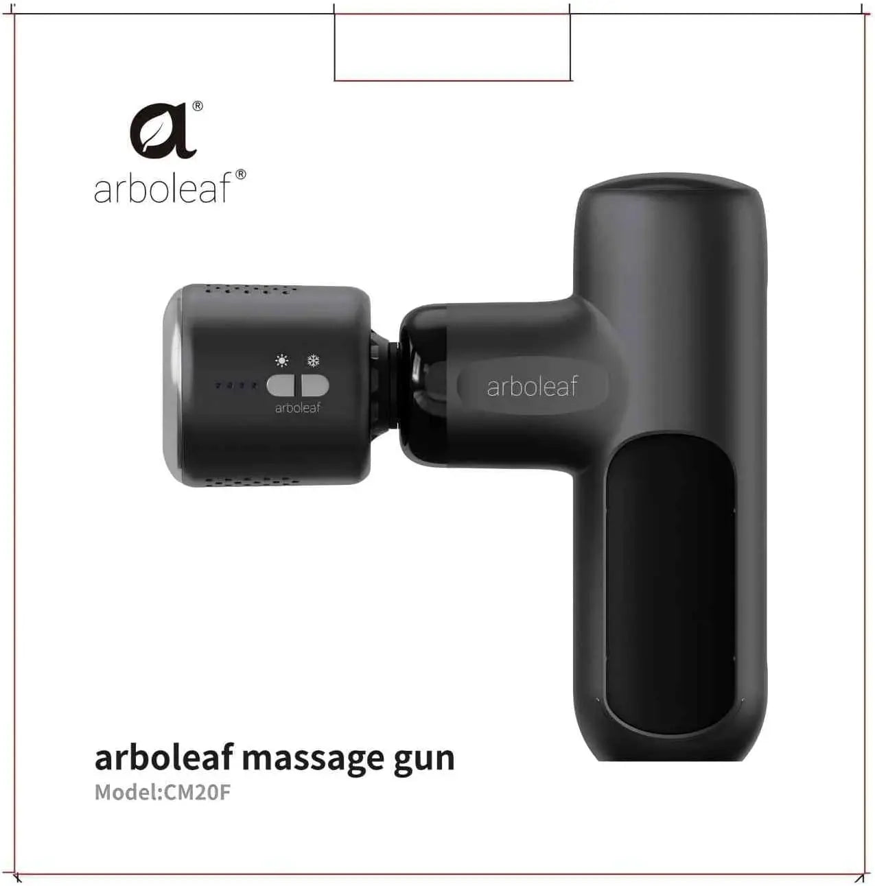 Mini Massage Gun Heat and Cold, arboleaf Portable Massage Gun Deep Tissue with Case, 3200rpm Powerful Muscle Massager Gun for Back and Neck Pain Relief, Super Quiet, Type-C Charging