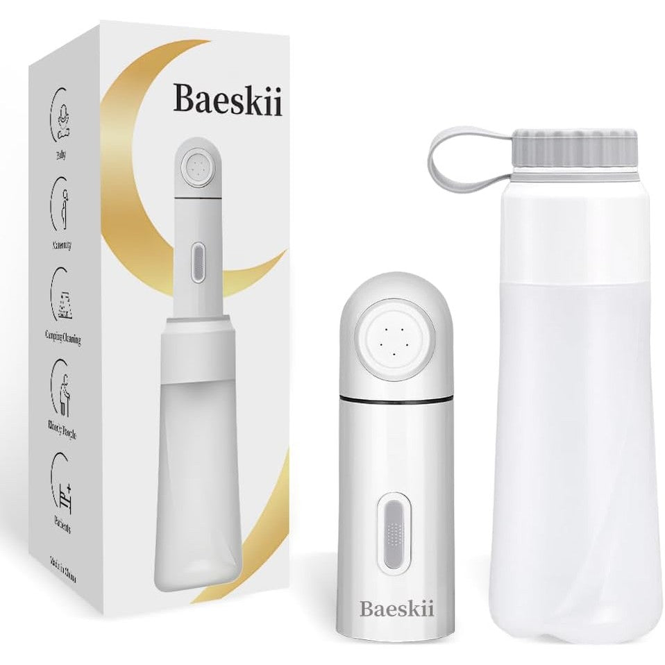 Baeskii Portable Bidet With 350ml Reservoir, High Pressure USB-Type C Mini Electric Rechargeable Handheld Travel Bidet, Water Sprayer for Women and Men, Personal Hygiene Cleaning, Postpartum Care