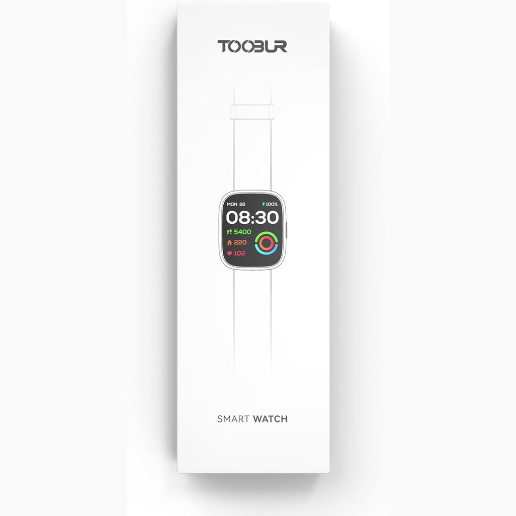 TOOBUR Smart Watch for Women Men, Alexa Built-in, Answer/Make Calls, 1.83" Fitness Tracker Watch with Heart Rate Monitor, Sleep Tracker, Pedometer, IP68 Waterproof Smartwatch Compatible Android iOS