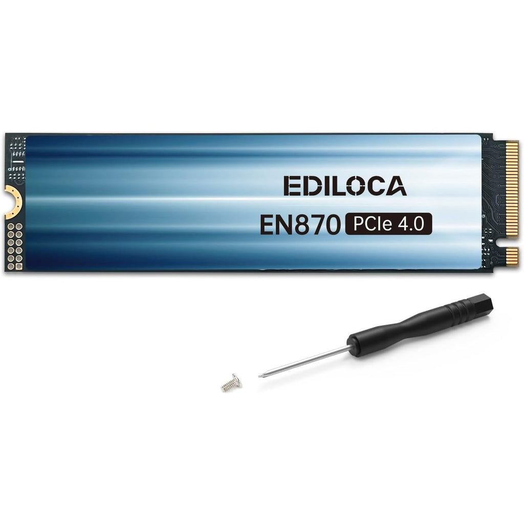 Ediloca 4TB SSD NVMe M.2 2280 PCIe Gen4 x4 Internal Solid State Drive - Up to 7300MB/s, 4TB SSD PS5 Dynamic SLC Cache, PS5 Compatible for Gaming PC Laptop(EN870)