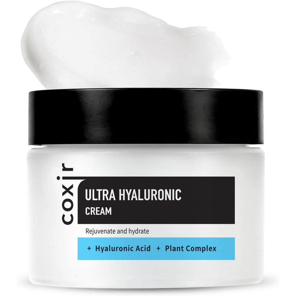 coxir ULTRA HYALURONIC CREAM | Daily Facial Moisturizer for Dry, Dehydrated Skin l Hyaluronic Acid, Betaine, Plant Complex l Lightweight, Hydrating Moisturizing Cream [50ml /1.69 fl.oz.]