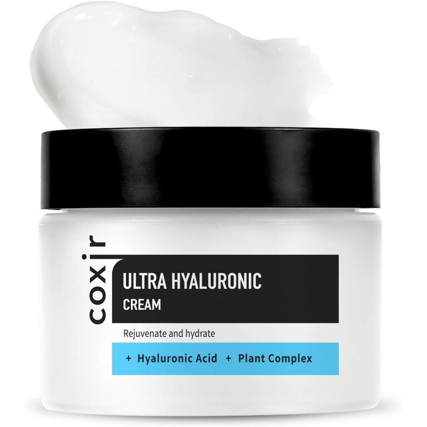 coxir ULTRA HYALURONIC CREAM | Daily Facial Moisturizer for Dry, Dehydrated Skin l Hyaluronic Acid, Betaine, Plant Complex l Lightweight, Hydrating Moisturizing Cream [50ml /1.69 fl.oz.]
