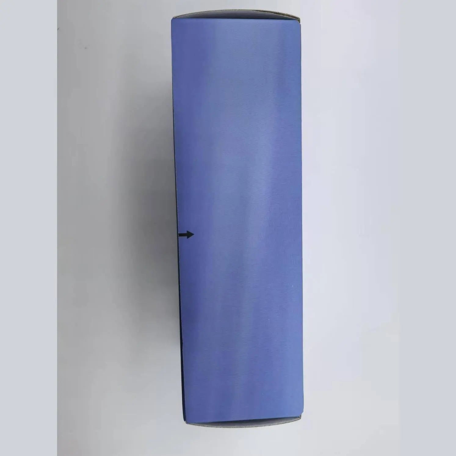 Side view of blue Jadfezy action camera retail box with gradient finish and arrow label