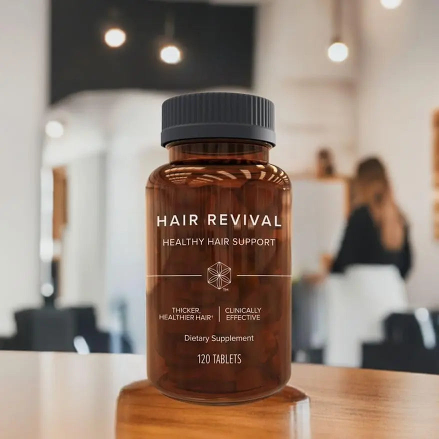 Isagenix Hair Revival - Natural Hair Growth & Thickening Supplement - Supports Healthy Scalp - Formula Contains Biotin, Amino Acid, Banana Flower Extract & More - 120 Tablets (60 Servings) Karseleg.com