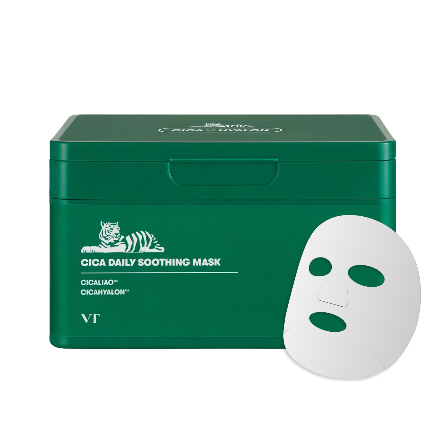 VT COSMETICS PDRN Daily Mask 30 Sheets, Vegan PDRN for Skin Restoration & Radiance, Hydrating & Moisturizing, Anti-Aging, Plumping Effect, Korean Face Mask (350g)