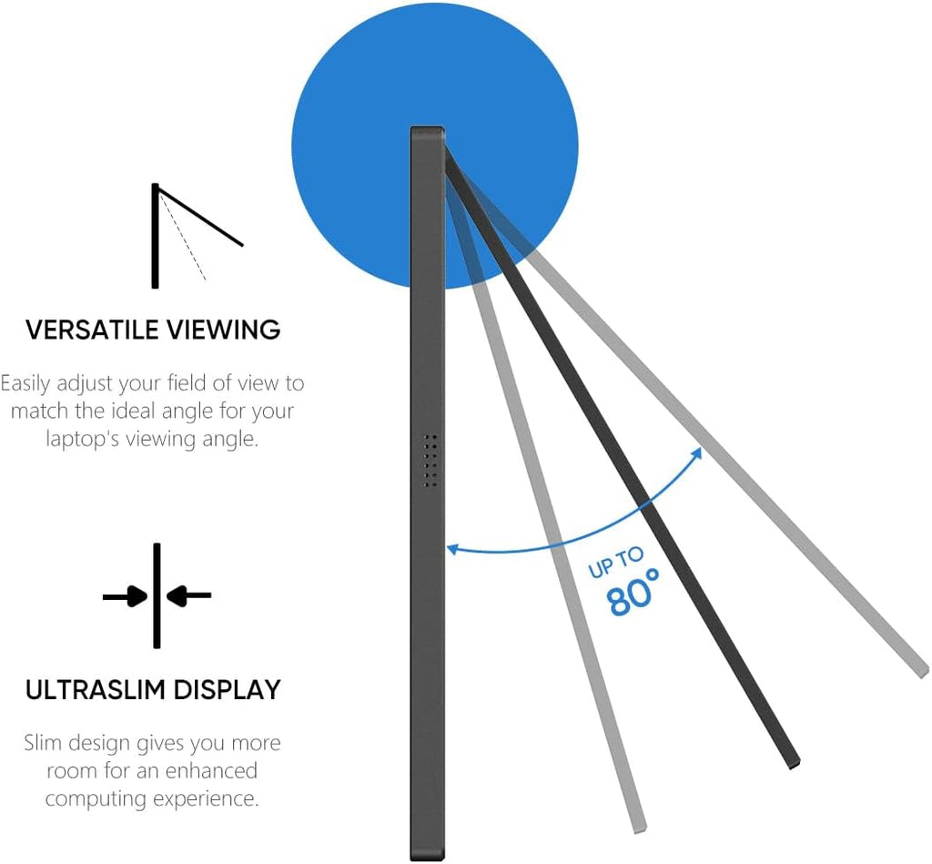 ARZOPA 2.5K Portable Monitor 16" 2560x1600 HDR Kickstand Display, 500nits 8bit QHD USB-C HDMI Laptop Monitor, 16:10 IPS Eye Care External Second Screen for Mac PC Phone PS4/5 Xbox Switch - Z1RC
