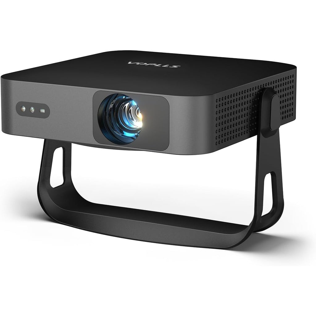 【Netflix Officially & Thinnest Design】Mini Projector 4K with Auto Focus & Keystone, VOPLLS 600ANSI WiFi Bluetooth 1080P Full HD Portable Projector, Smart Moive Projector for Bedroom/Outdoor/Phone