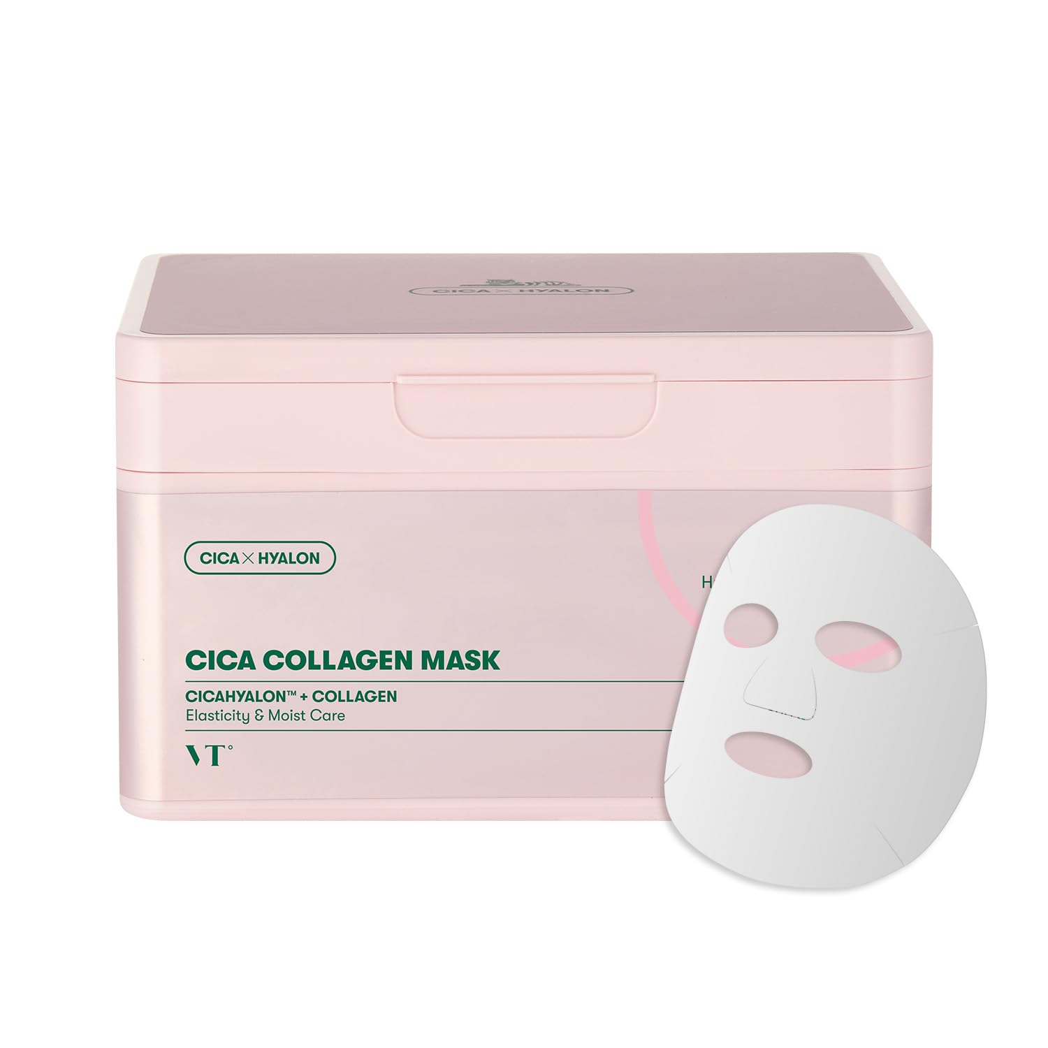 VT COSMETICS PDRN Daily Mask 30 Sheets, Vegan PDRN for Skin Restoration & Radiance, Hydrating & Moisturizing, Anti-Aging, Plumping Effect, Korean Face Mask (350g)