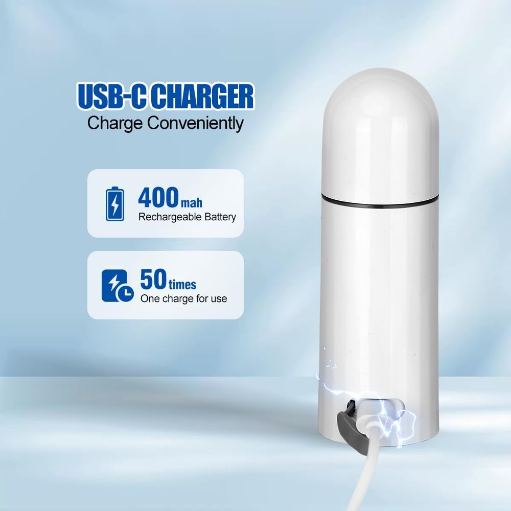 Baeskii Portable Bidet With 350ml Reservoir, High Pressure USB-Type C Mini Electric Rechargeable Handheld Travel Bidet, Water Sprayer for Women and Men, Personal Hygiene Cleaning, Postpartum Care