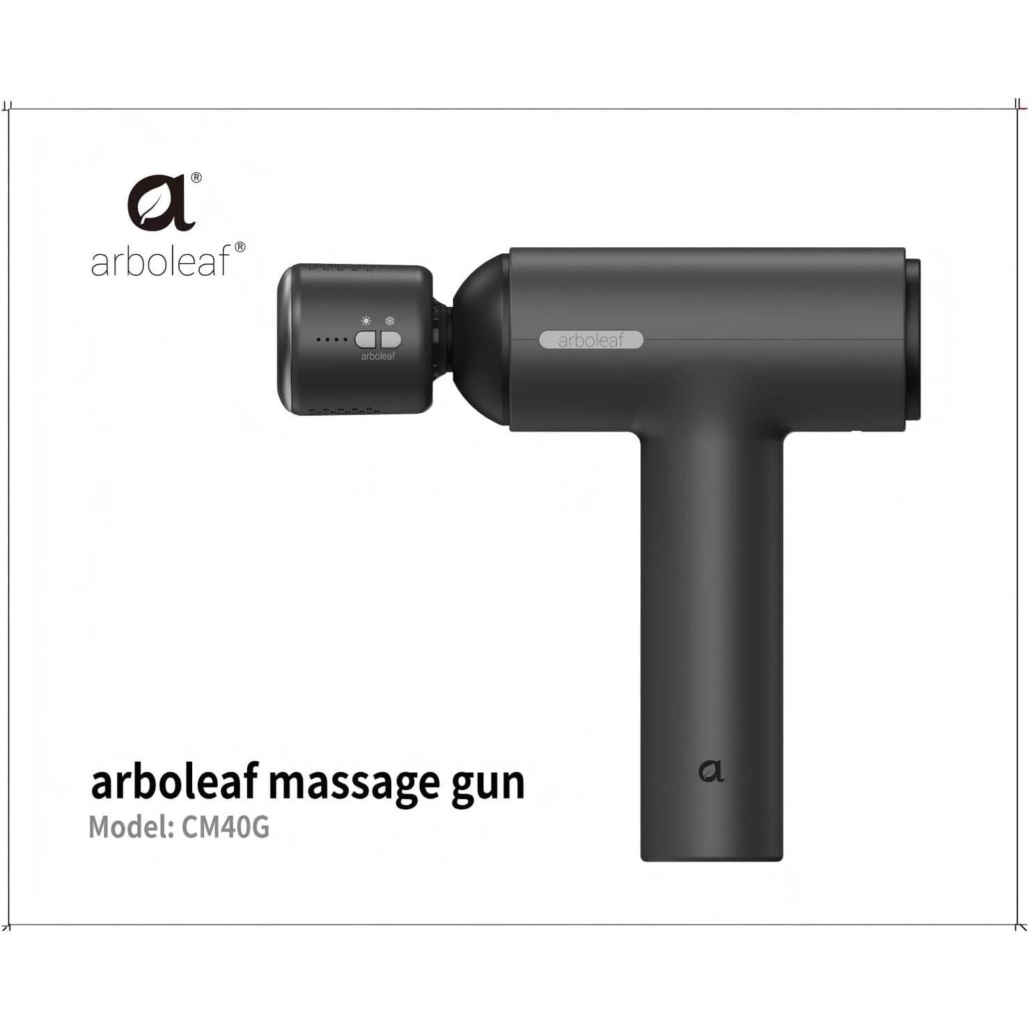 Massage Gun with Heat and Cold, arboleaf 6 Speeds Muscle Massage Gun Deep Tissue with Case