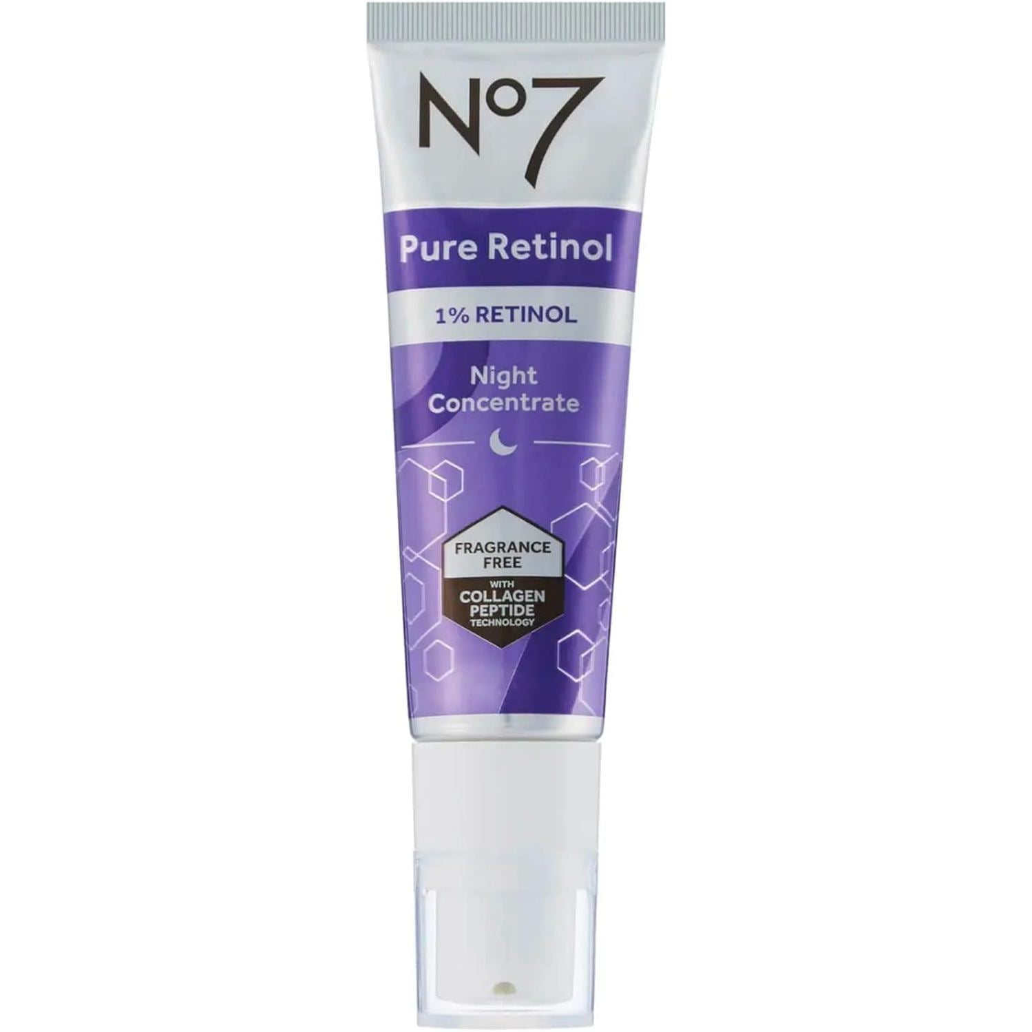 No7 Pure Retinol (1% Retinol) Night Concentrate 30ml (pack of 1) - Fragrance Free