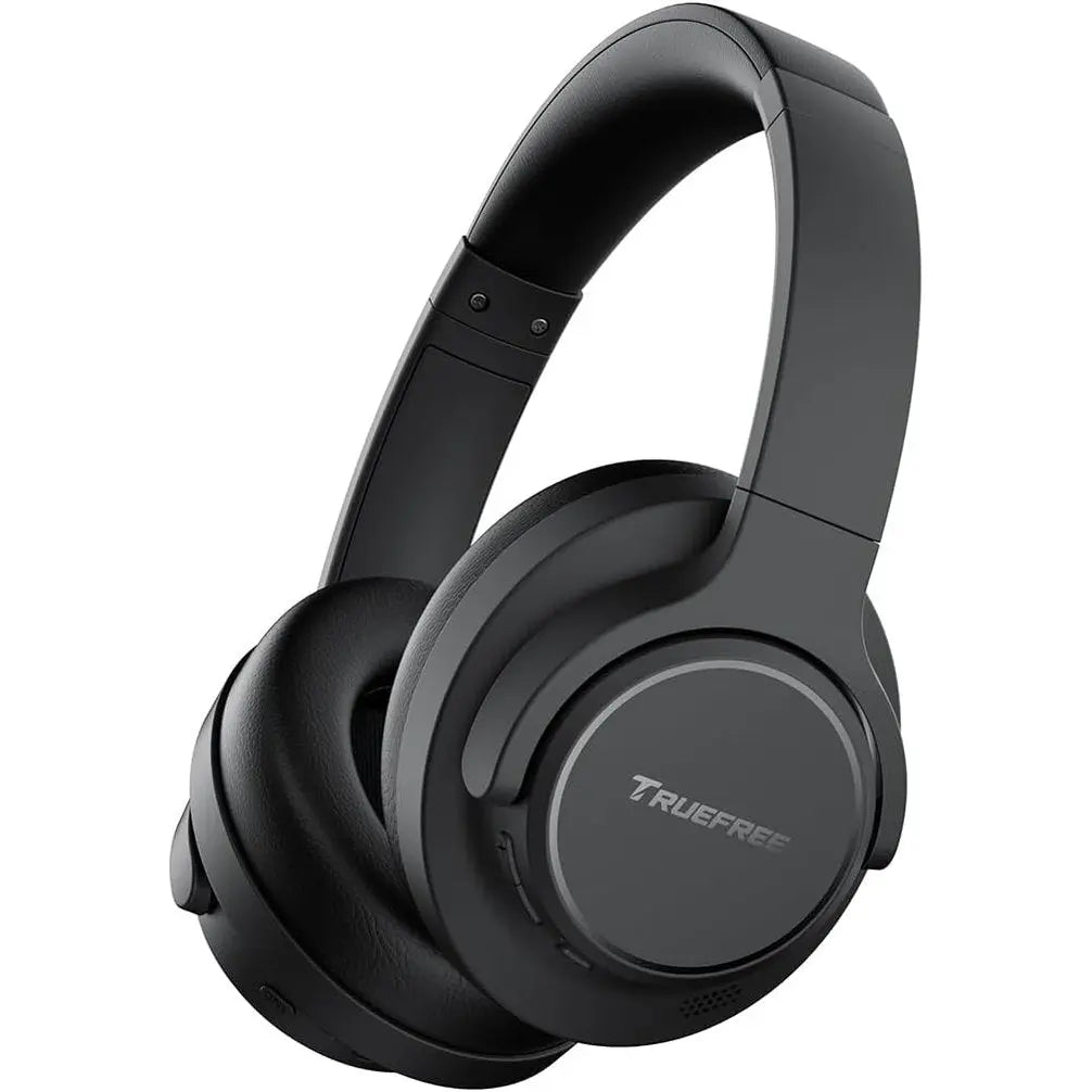 TRUEFREE Over Ear Wireless Headphones, Bluetooth 6.0 Hybrid Active Noise Cancelling Headphones, 125H Playtime, 40mm Driver, Deep Bass, Transparency Mode, Multipoint Connection & App Customize EQ