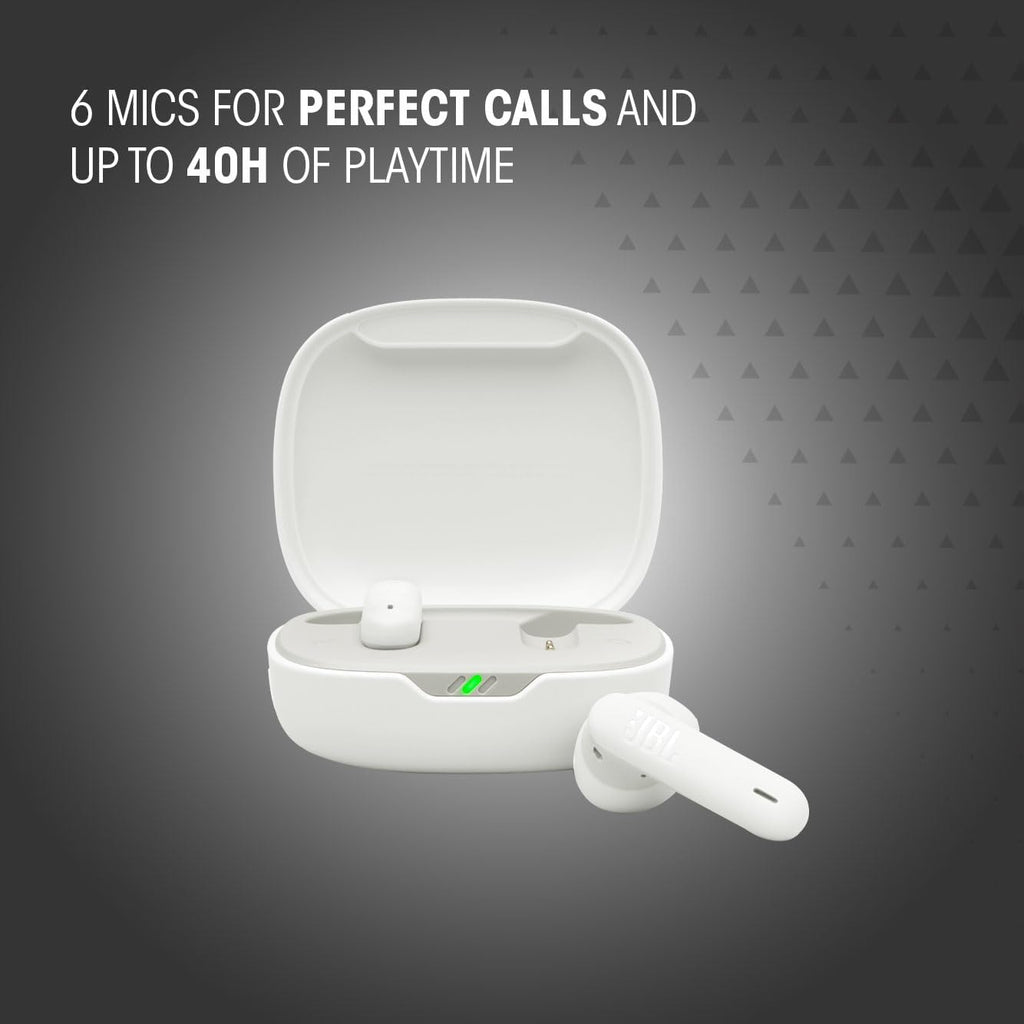 JBL Wave Flex 2 Wireless Bluetooth In-Ear Headphones with 40H Playback Time, Pure Bass Sound, Smart Ambient Technology, IP54 Water and Dust Proof, Multipoint Connection, Pink