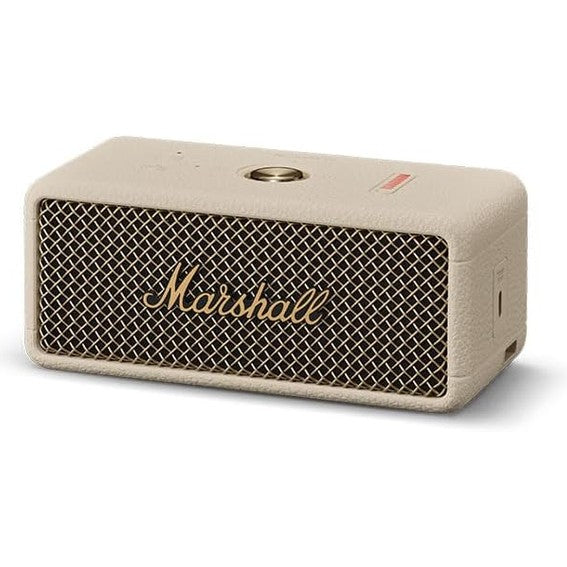 Marshall Emberton III Compact Portable Bluetooth Speaker with 32+ Hours of Playtime, (360° Sound), Dust & Waterproof (IP67) – Cream.