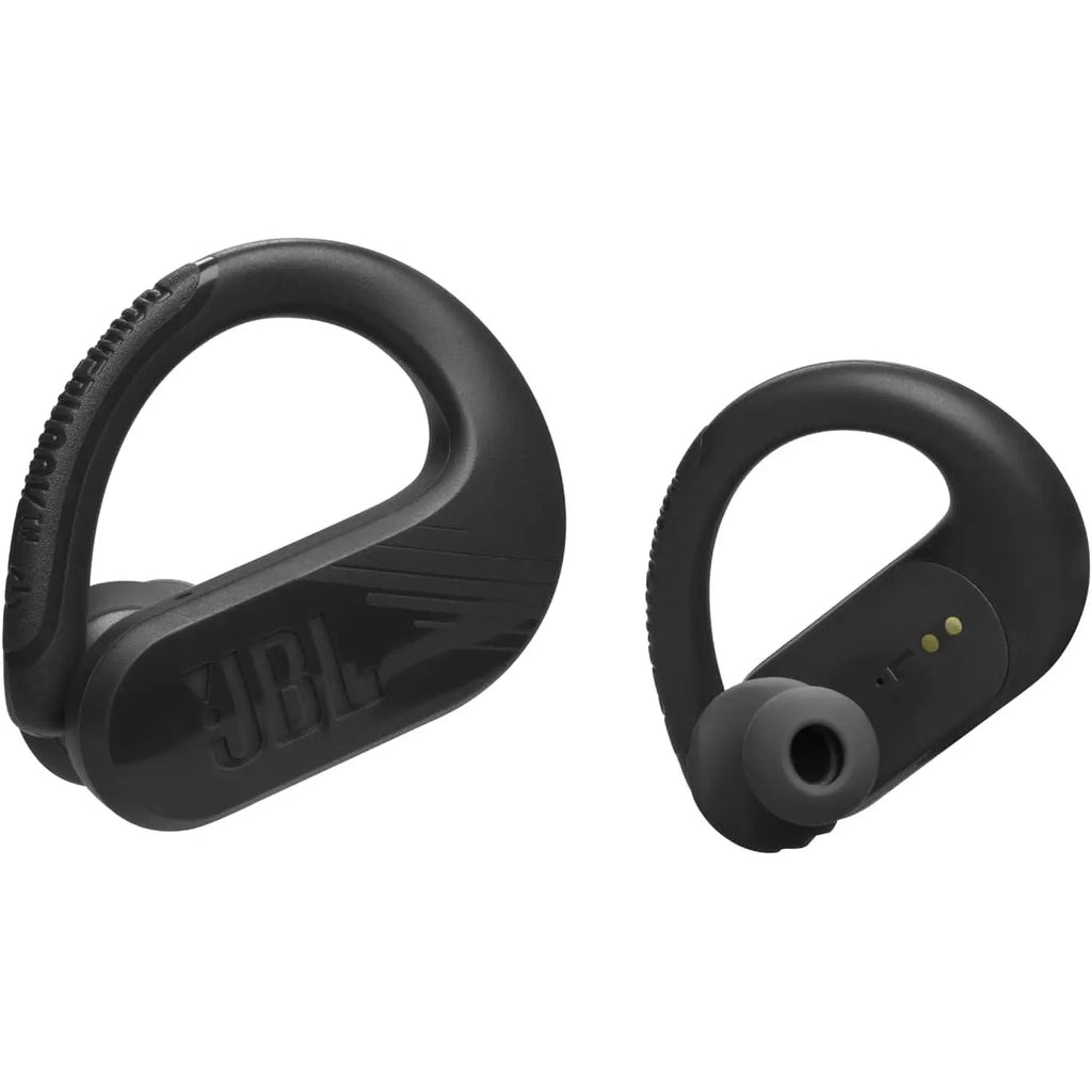JBL Endurance Peak 3 Dust and Water Proof True Wireless Active Earbuds, JBL Pure Bass Sound, 50H Battery Hours, 4-Mic Technology, Powerhook Design - Black, JBLENDURPEAK3BLK, Standard
