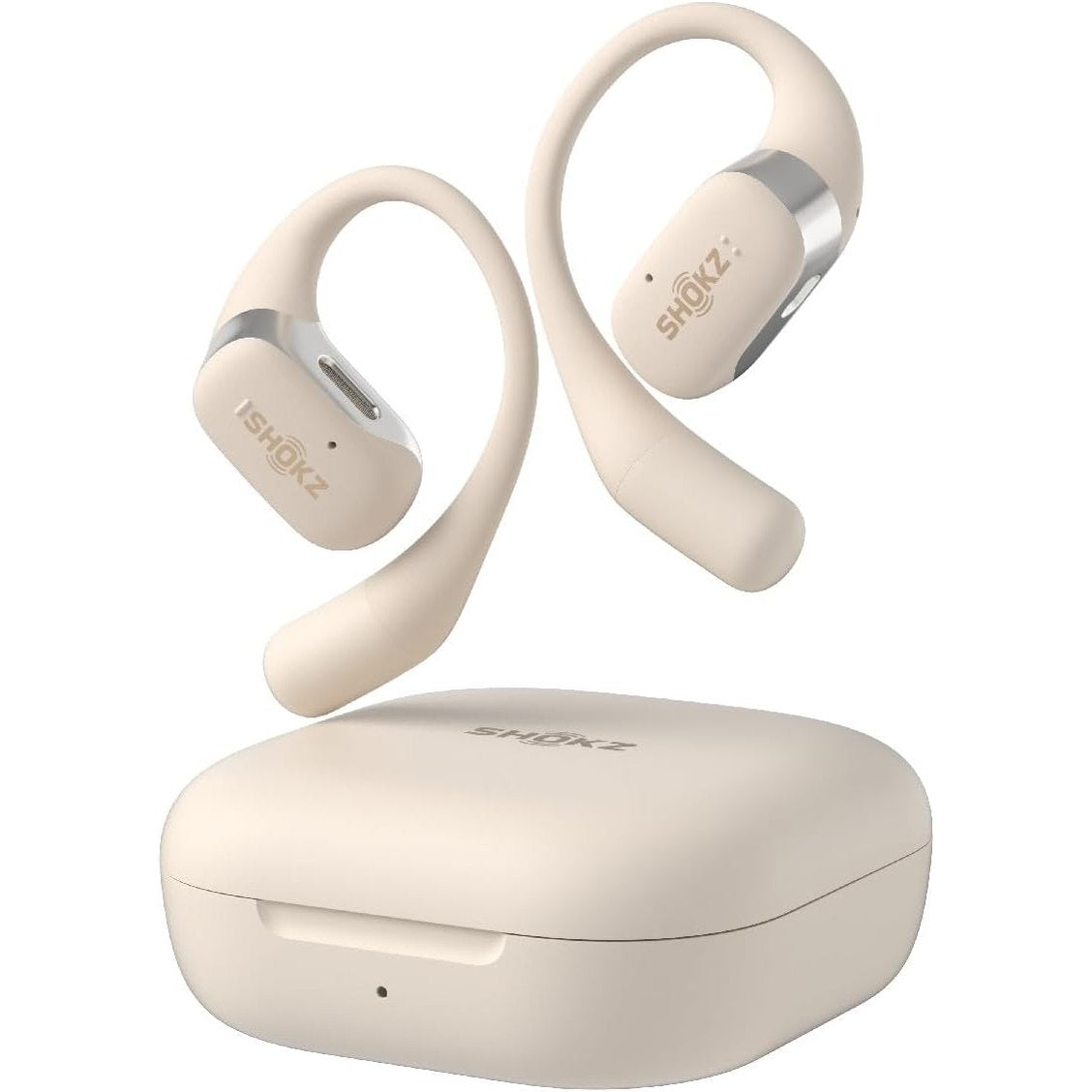 Shokz OpenFit Écouteurs Sans fil Crochets auriculaires Appels/Musique/Sport/Au quotidien Bluetooth Blanc