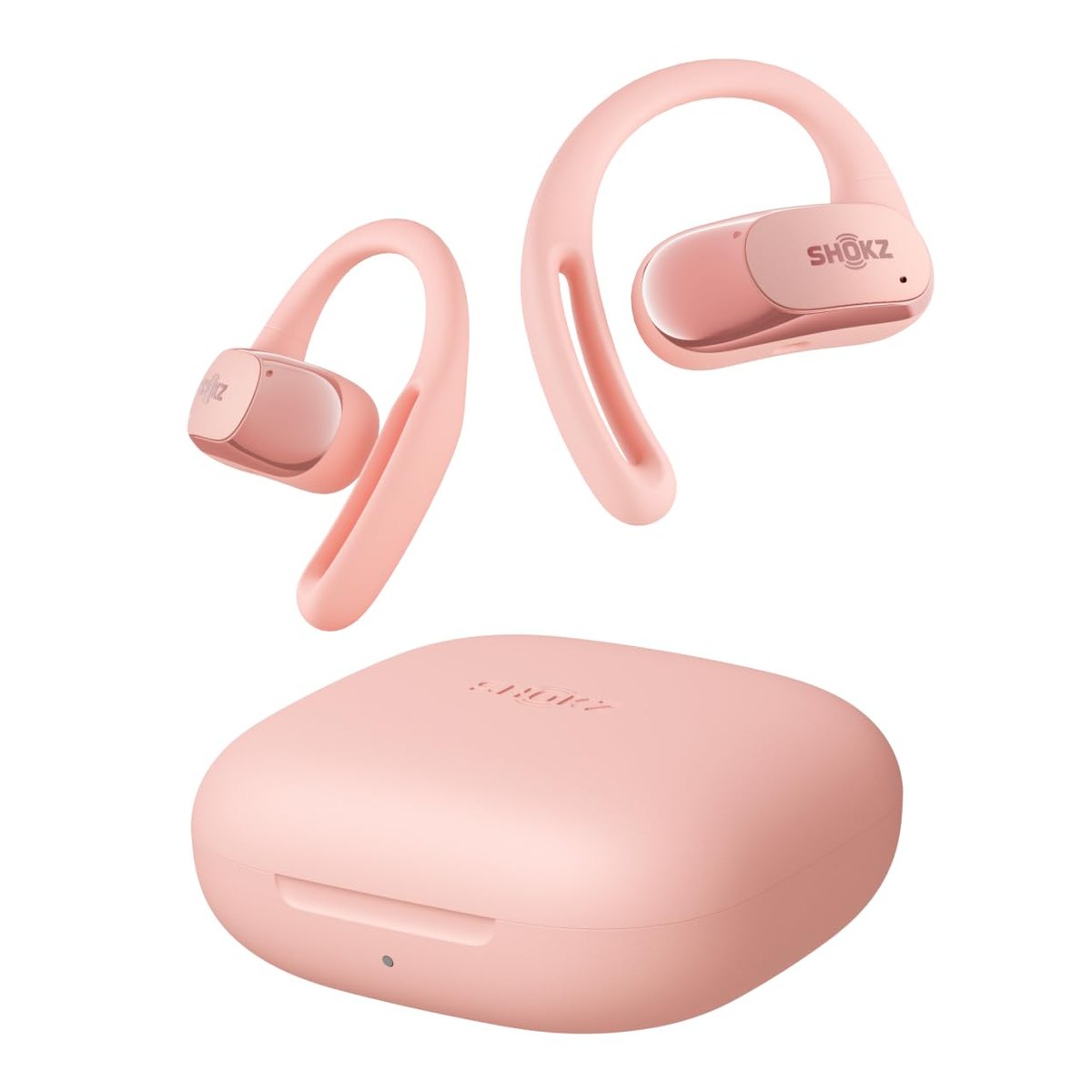 SHOKZ OpenFit Air Open-Ear Headphones, True Wireless Bluetooth Earphones with Microphone, Earbuds with Air Earhook, Fast Charging, 28h Playtime, IP54 Waterproof for Workout - Black