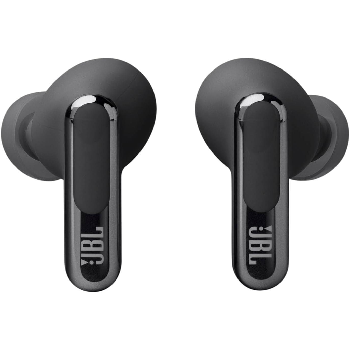 JBL Live Beam 3 Wireless Earbud Headphones with Bluetooth, 48 Hours Battery Life, True Adaptive Noise Cancelling and High Resolution JBL Signature Sound, IP55 Waterproof, with Earplugs, Black