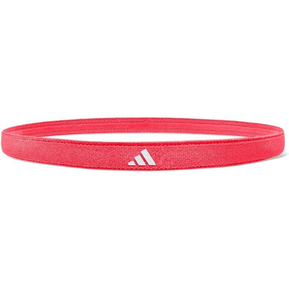 adidas Sports Hair Bands (3 Pack), Black, White, Solar Red