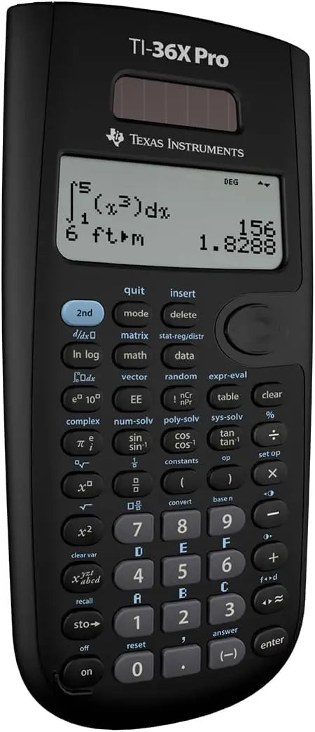 Texas Instruments TI-36X Pro Engineering/Scientific Calculator | 9.7 Inch | Black.