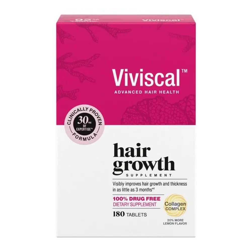Viviscal Hair Growth Supplements For Women For Thicker, Fuller Hair, Nourishes Thinning & Loss, With Proprietary Collagen Complex, 60 Tablets, 1 Month Supply