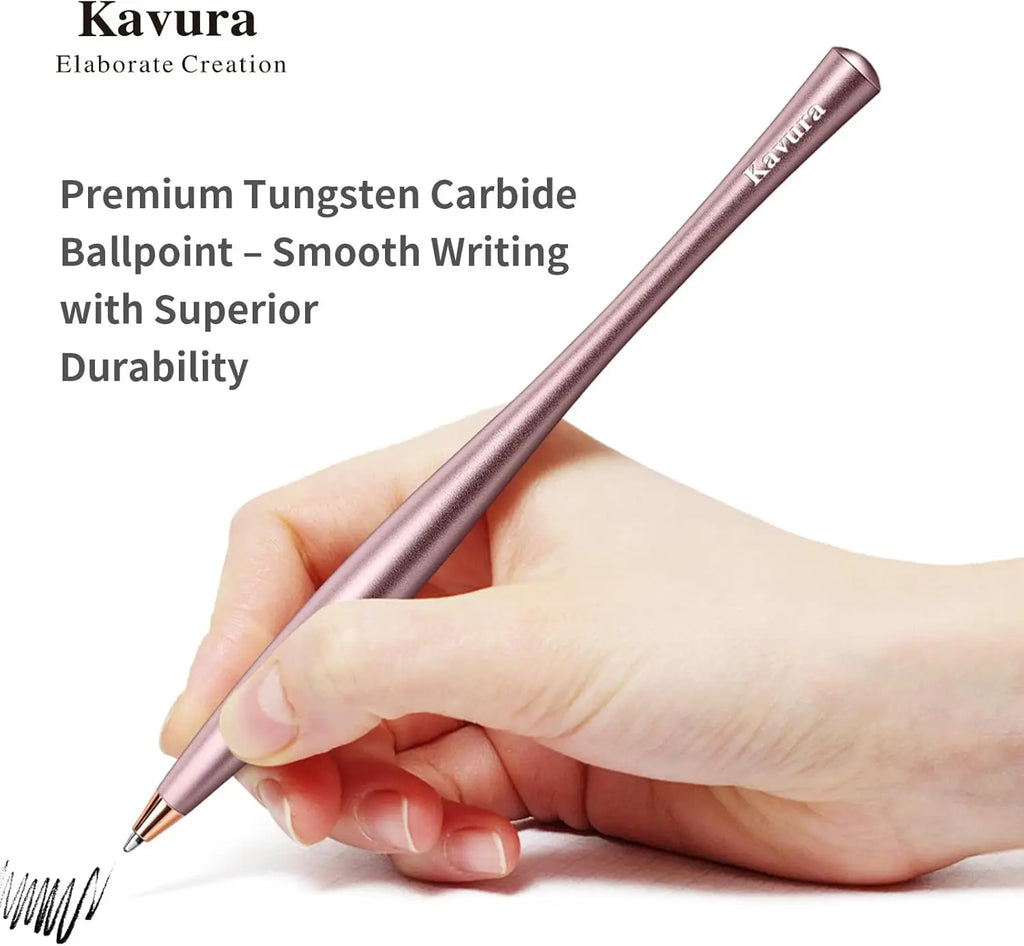 Metal Gravity Spinner Pen – Crafted with Japanese Precision, Anodized for a Sleek Metallic Finish – Relieves Stress & Sparks Creativity – Elegant Gift for Professionals and Graduates (Pink)