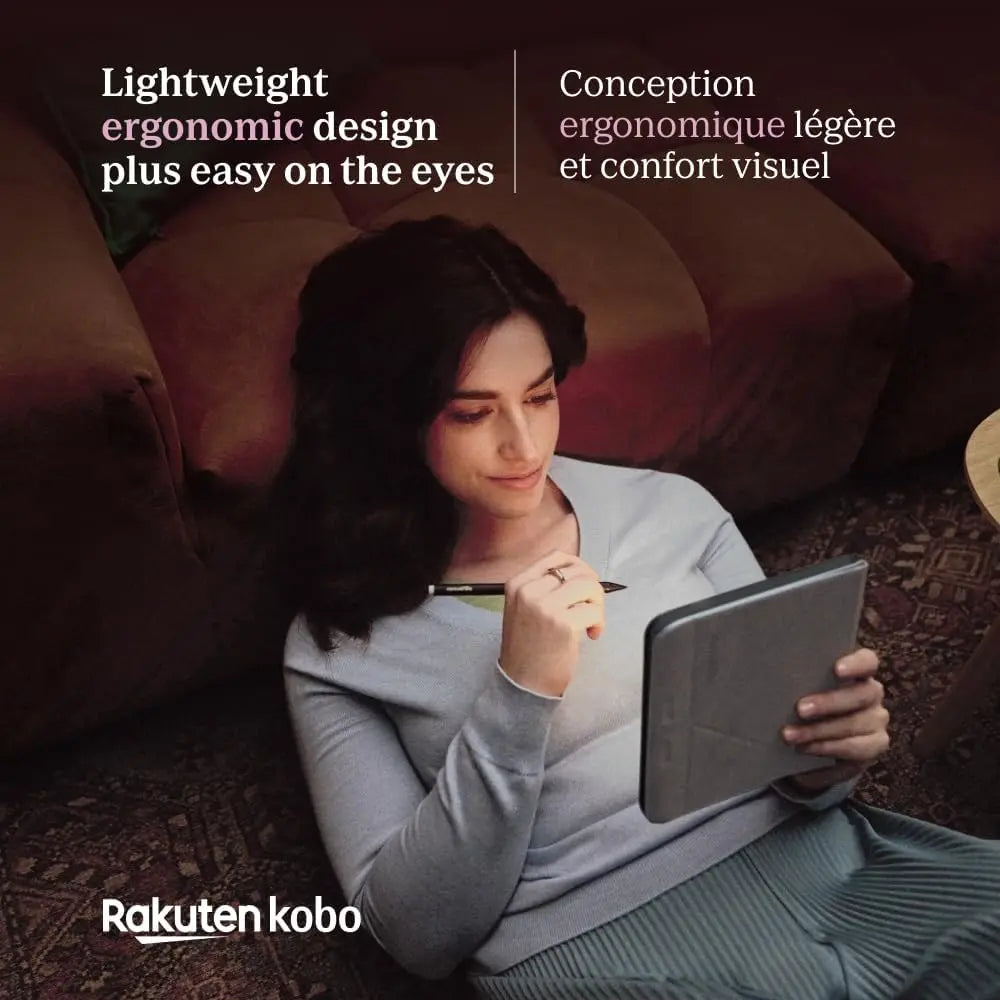 Kobo Libra Colour eReader | 7" E Ink Kaleido™ 3 Display | Adjustable Color Temperature and Brightness | Blue Light Reduction | eBooks and AudioBooks | 32GB Memory | Water Resistant | White