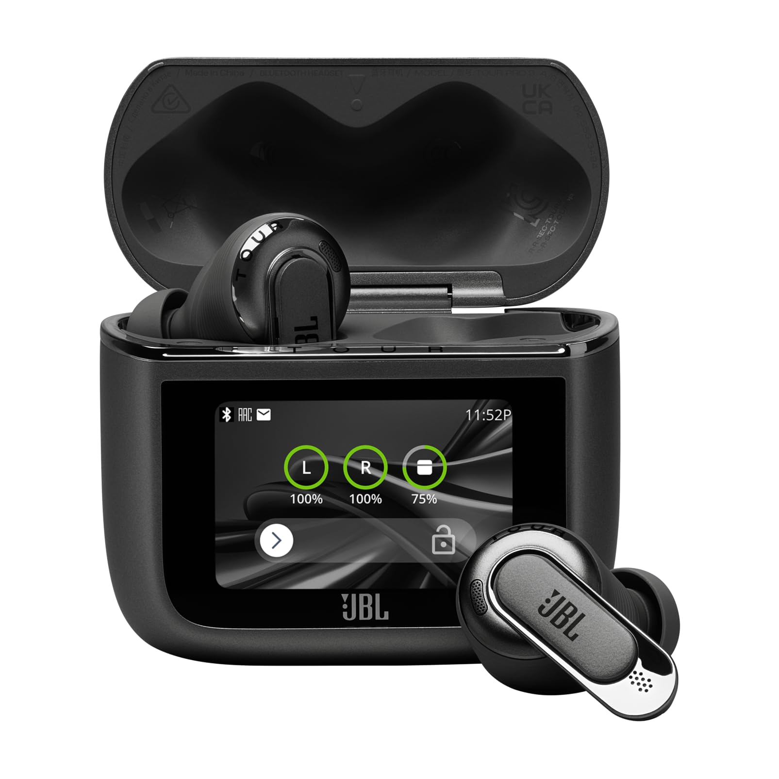 JBL Tour Pro 3, True Wireless Bluetooth Earbuds with Smart Charging Case, 40 Hours Battery Life, True Adaptive Noise Cancelling 2.0 and JBL Spatial 360 Sound with Head Tracking, Latte