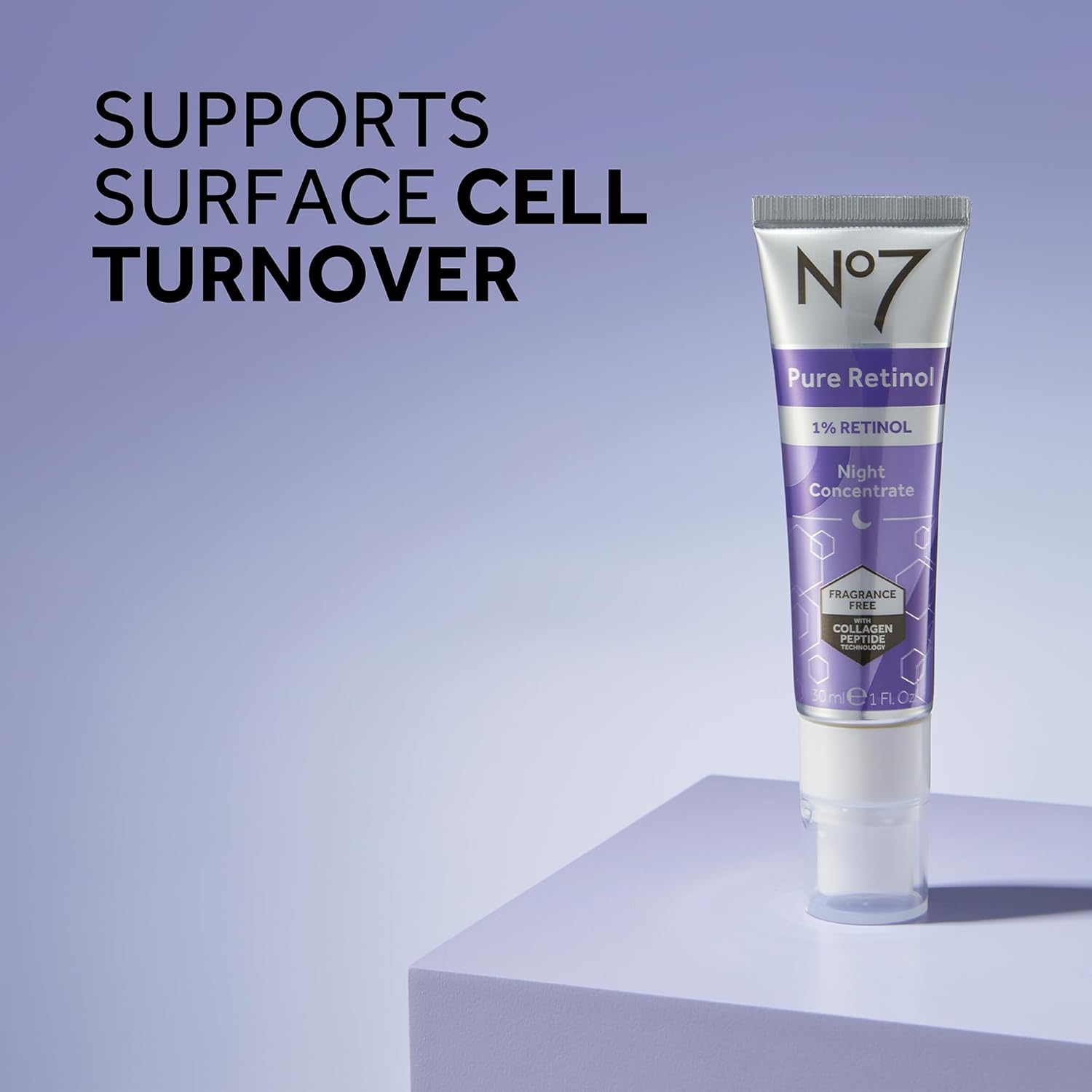 No7 Pure Retinol (1% Retinol) Night Concentrate 30ml (pack of 1) - Fragrance Free
