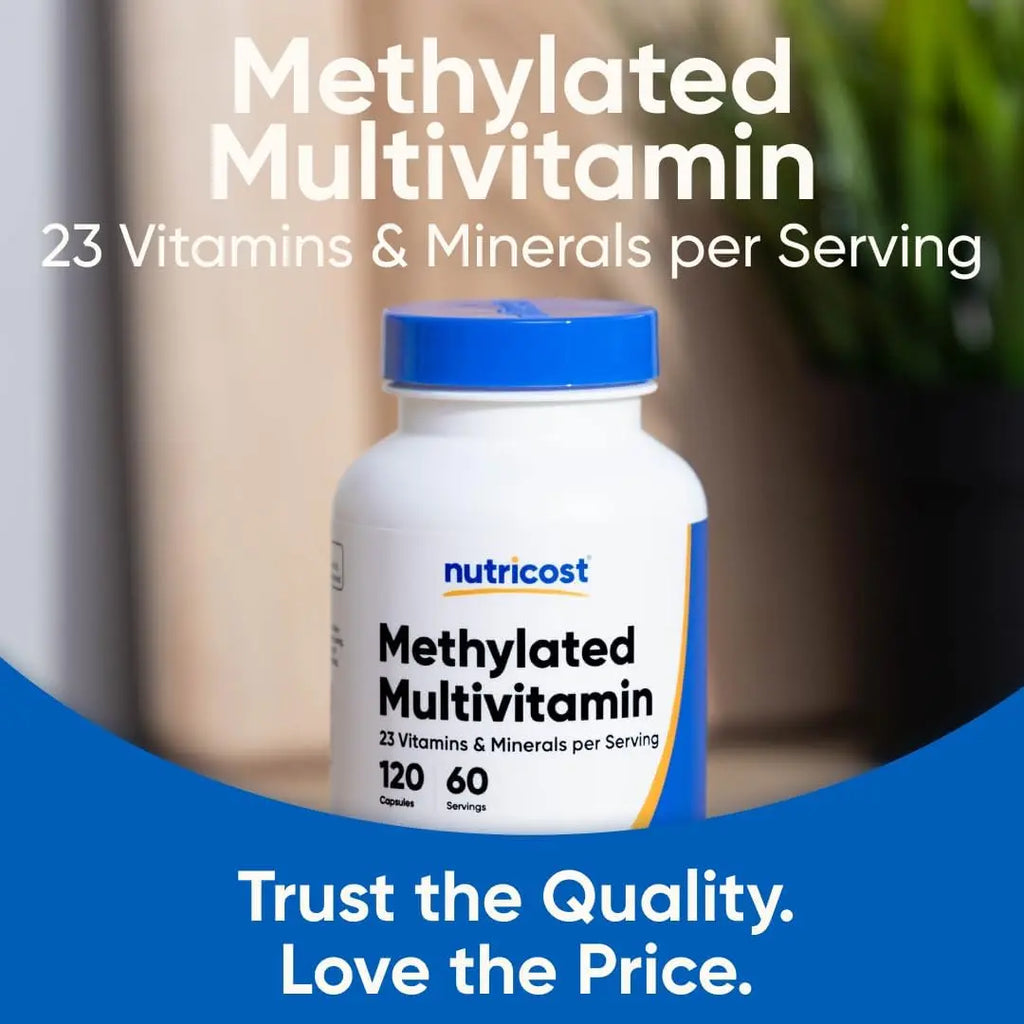 Nutricost Methylated Multivitamin 120 Capsules, 60 Servings - 23 Vitamin & Minerals Per Serving