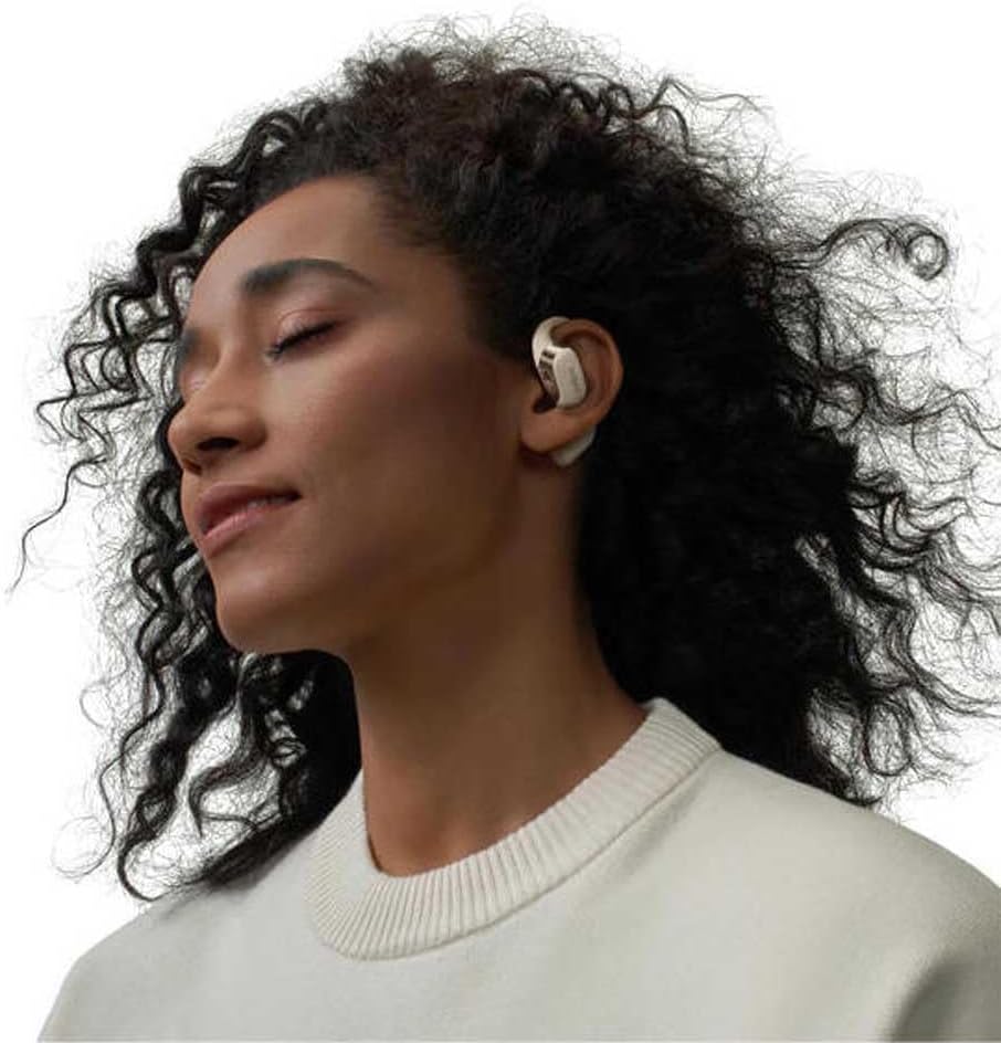 Shokz OpenFit Écouteurs Sans fil Crochets auriculaires Appels/Musique/Sport/Au quotidien Bluetooth Blanc