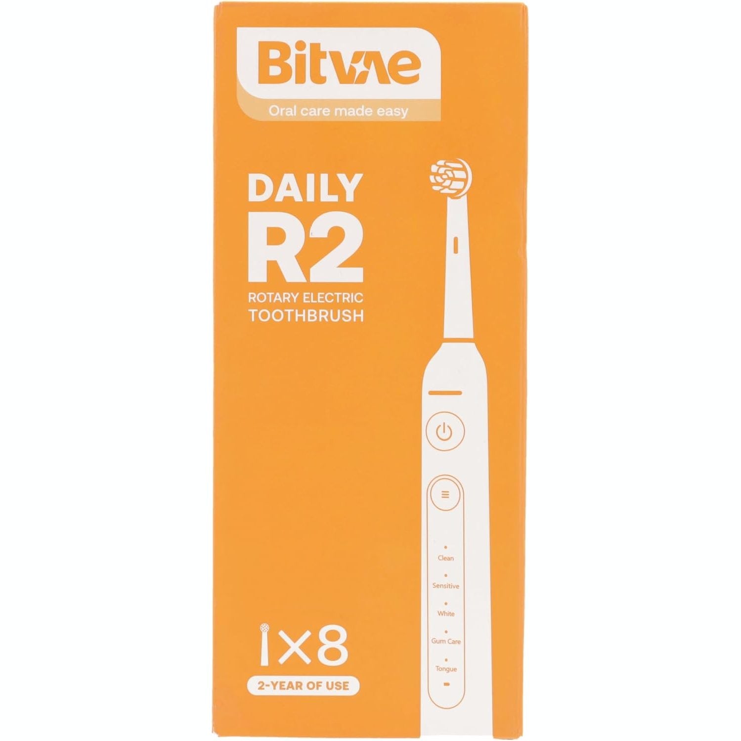 Bitvae R2 Rotating Electric Toothbrush for Adults with 8 Brush Heads, Travel Case, 5 Modes Rechargeable Power Toothbrush with Pressure Sensor, 3 Hours Fast Charge for 30 Days, Pink
