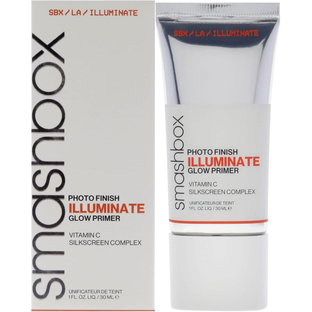 Smashbox Photo Finish Illuminate Glow Makeup Primer | Luminous, Long Lasting, Hydrating, Vegan + Cruelty Free, 1 Fl Oz