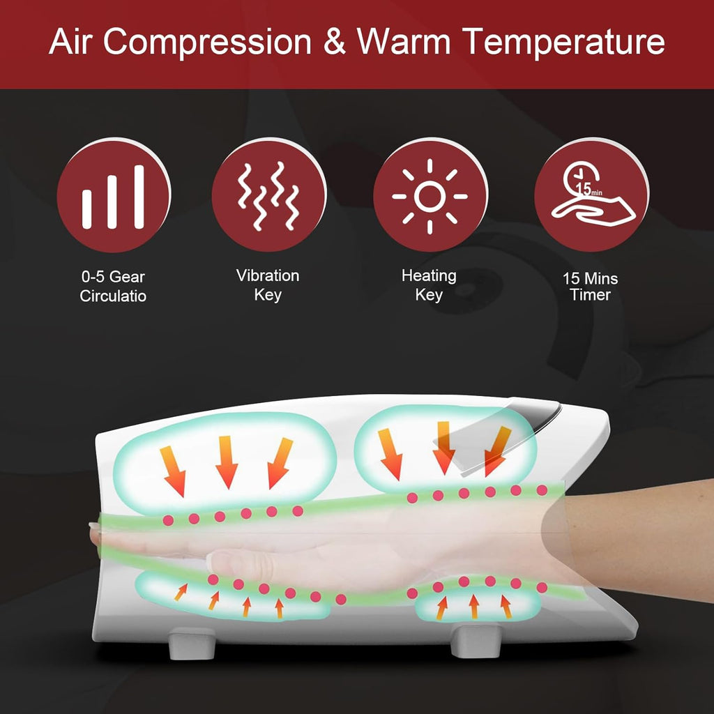 Christmas for Men Women - Hand Massager with Compression & Heating,Personalised Gifts for Women,Grandma Gifts for Women Men Mom