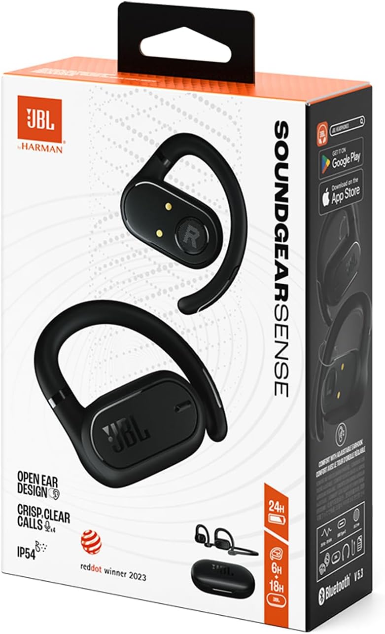 JBL SoundGear Sense, TWS Headphones, Black