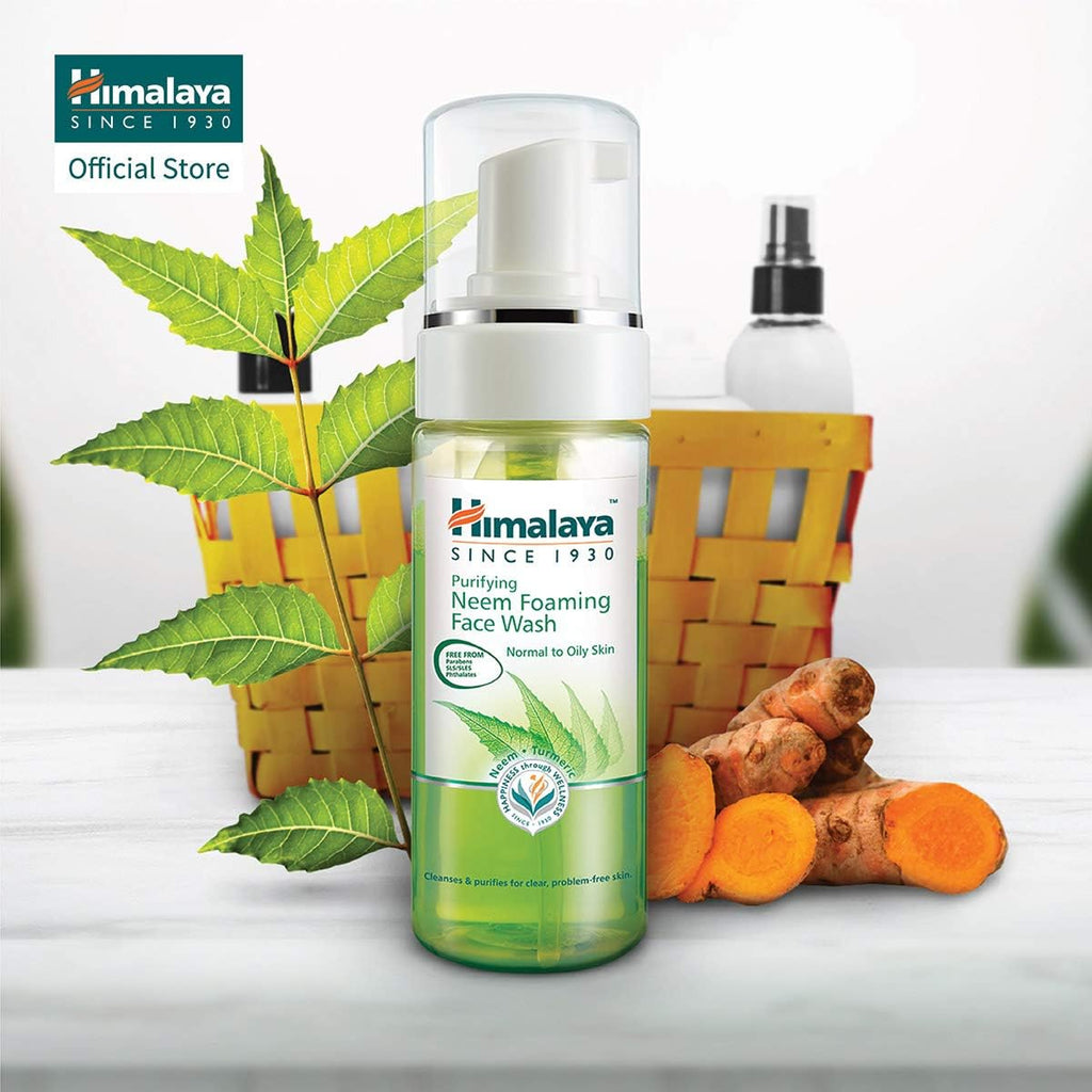 Himalaya Purifying Neem Foaming Face Wash Spreads Smoothly, Removes Excess Oil & Impurities -150 Ml
