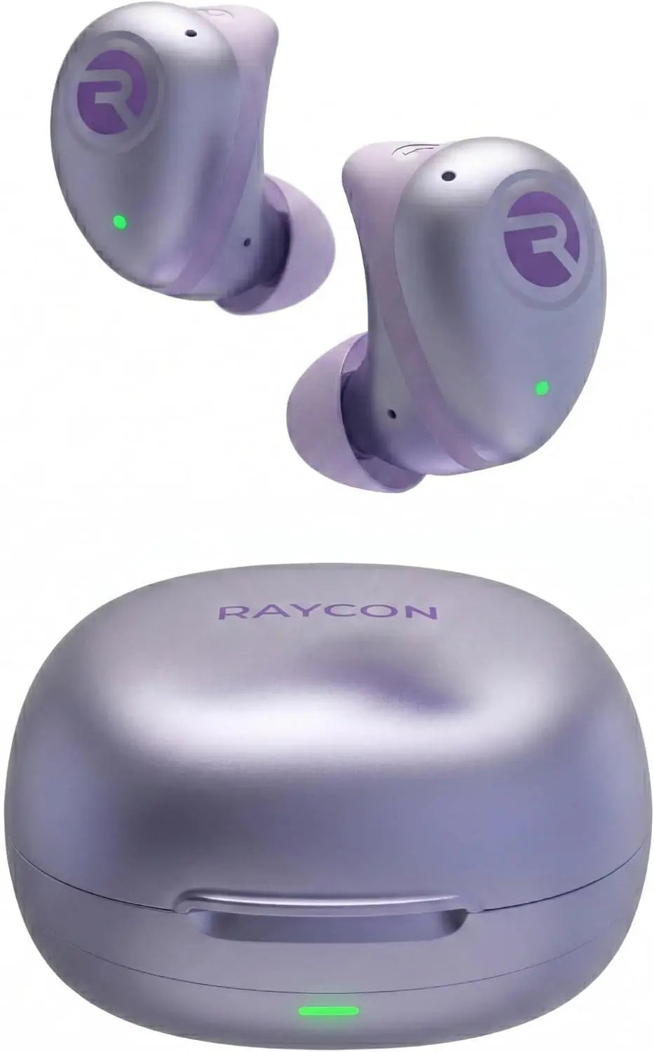 Raycon Fitness Bluetooth True Wireless Earbuds with Built in Mic 54 Hours of Battery IPX 7 Waterproof and Charging Case with Talk, Text, and Play Bluetooth 5.2 Portable Sport (Purple)
