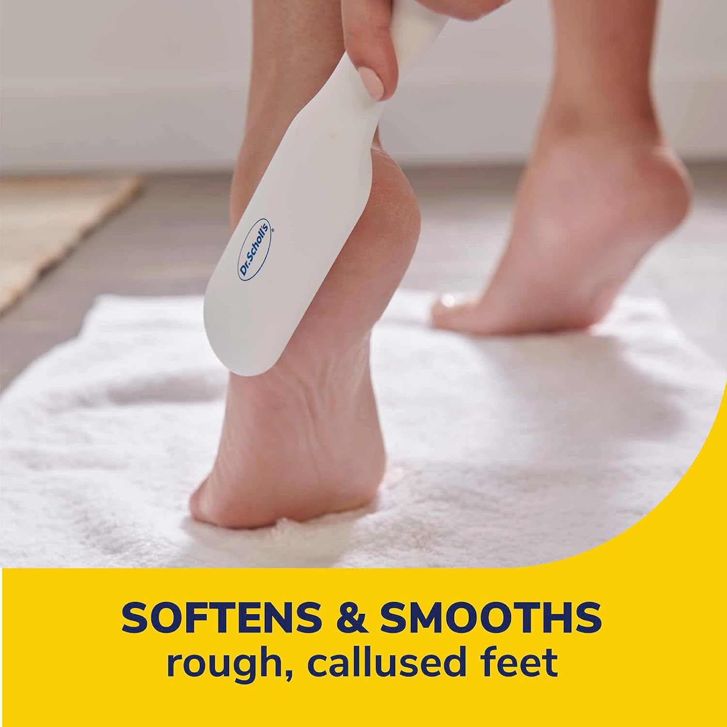 Dr. Scholl's Hard Skin Remover Nano Glass Foot File - Callus Remover, Foot Scrubber