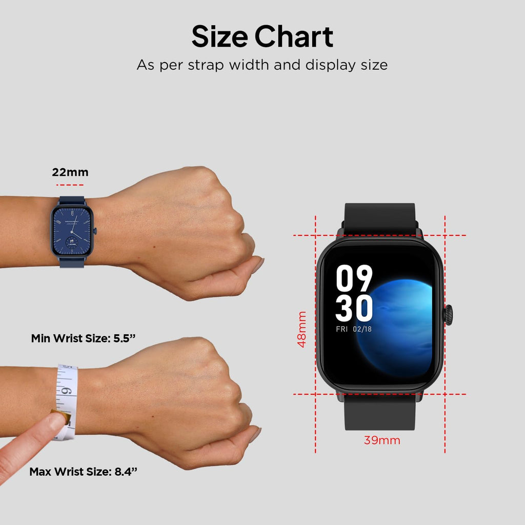 Fire-Boltt Ninja Call Pro Max 51.05mm (2.01 inch) Display Smart Watch, Bluetooth Calling, 120+ Sports Modes, Health Suite, Voice Assistance (Black)