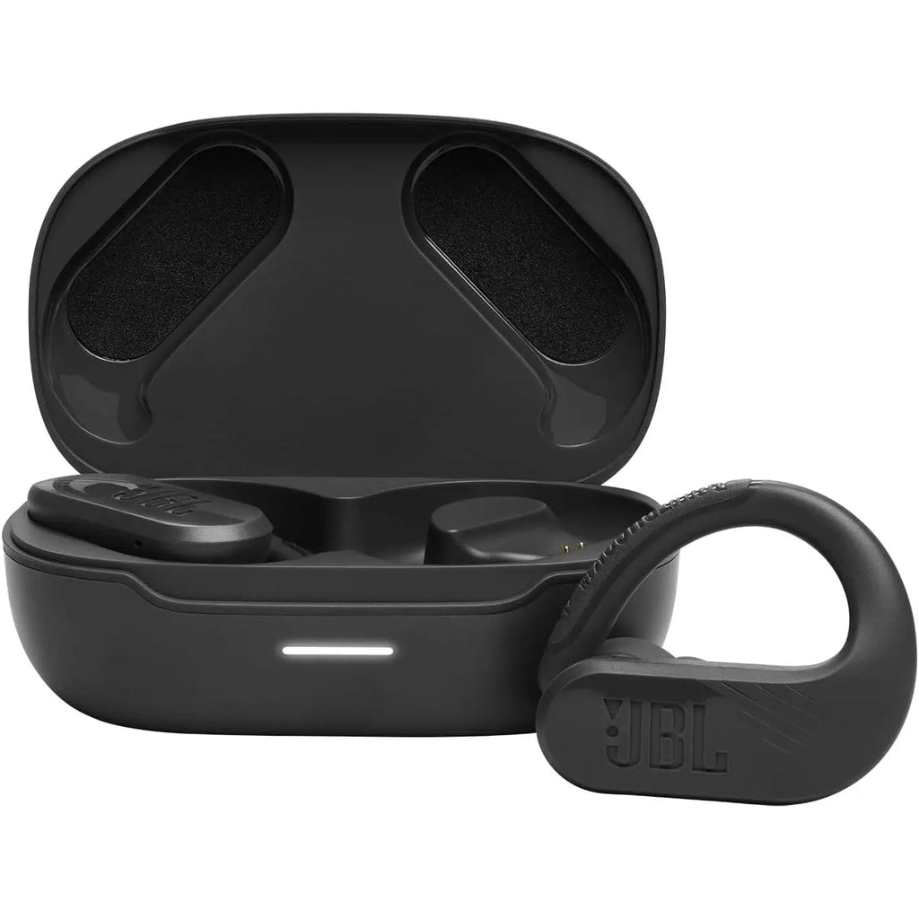 JBL Endurance Peak 3 Dust and Water Proof True Wireless Active Earbuds, JBL Pure Bass Sound, 50H Battery Hours, 4-Mic Technology, Powerhook Design - Black, JBLENDURPEAK3BLK, Standard