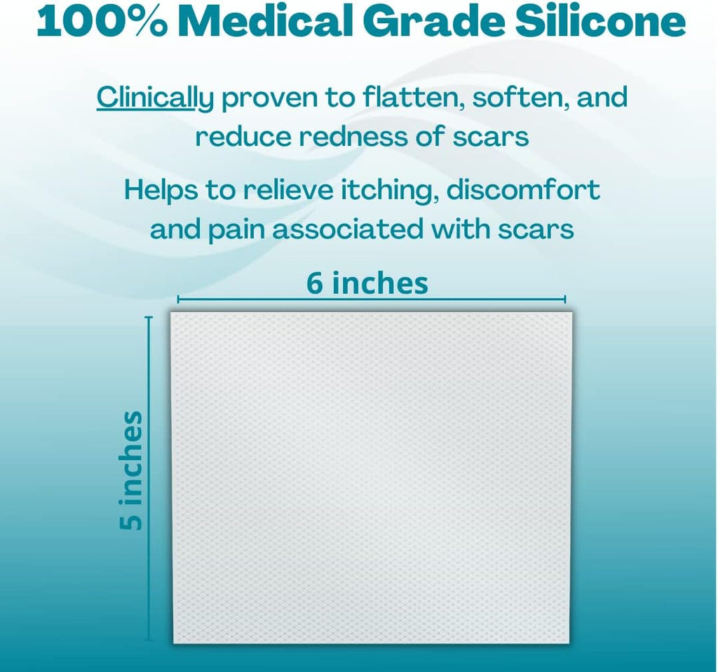 NewGel+ Silicone Gel Sheeting for Scar Management - 5 inch x 6 inch Sheet Clear (1 per box)