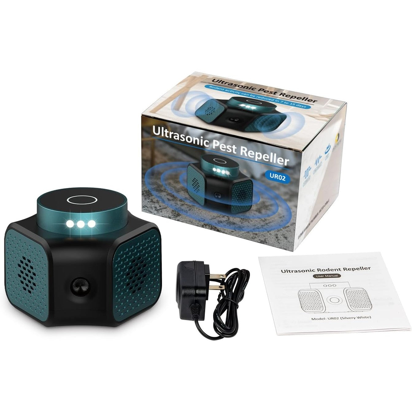 LJCMN Mouse Repellent Ultrasonic Plug in, Mice Repellent Indoor Rodent Squirrel Deterrent Device for Home Attic Garage